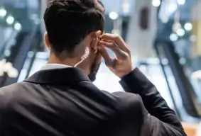 Agent removing earpiece